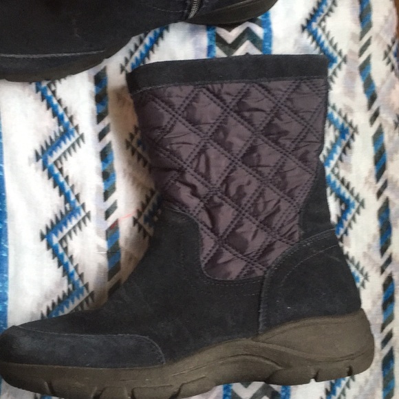 Navy 8.5B Lands End Boots - Picture 2 of 7